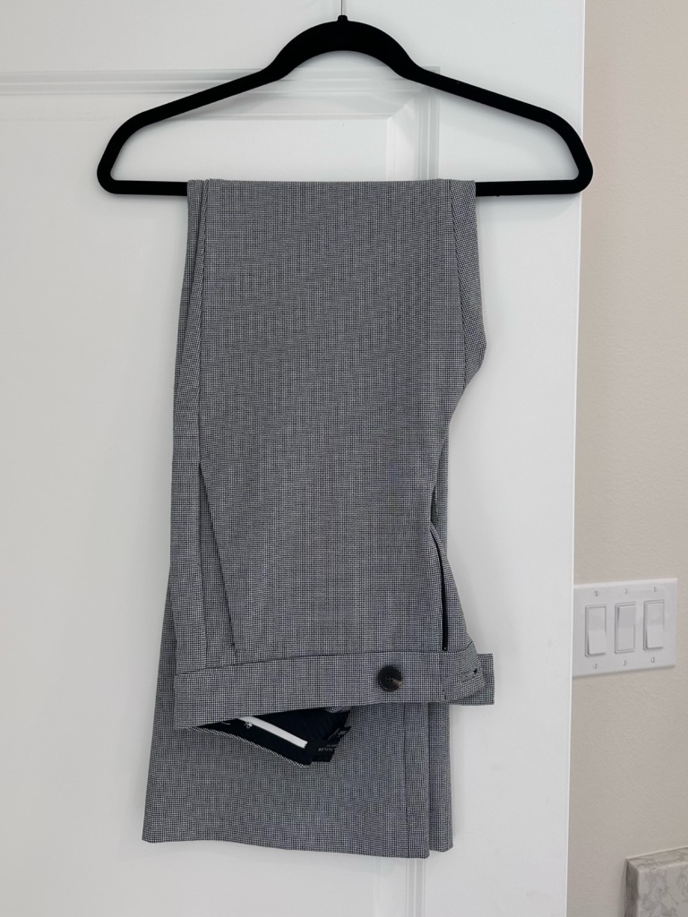 Ann Taylor Women's Gray Textured Dress Trousers